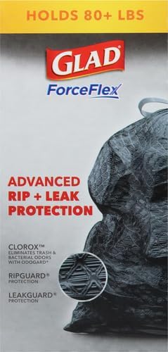 Glad Large 30 Gallon Trash Bags, Clorox Mountain Air Heavy Duty Garbage Bags - Image 3