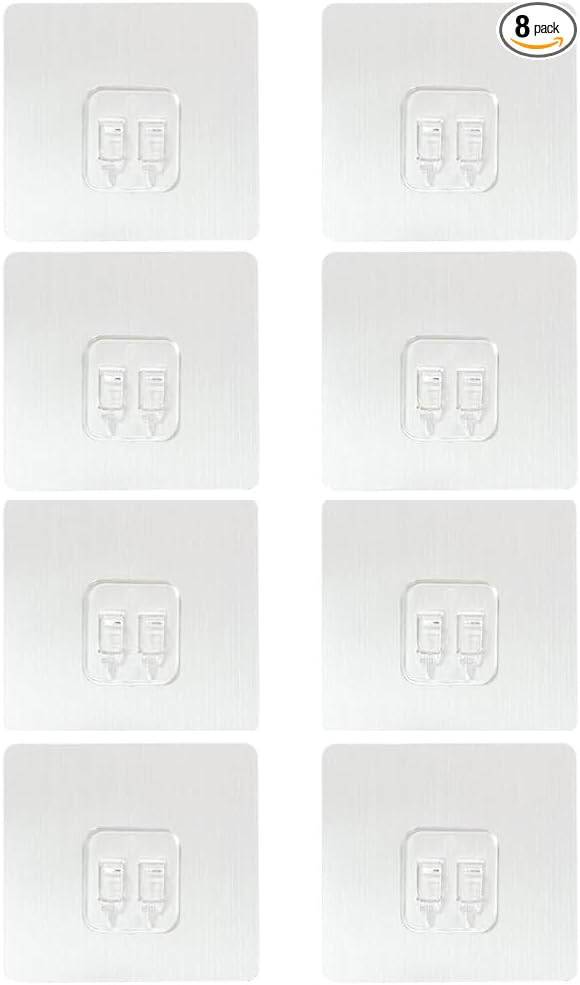8-Pack Sticky Pads for Large Adhesive Hooks by SZNKB