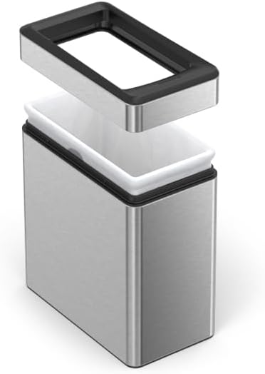 simplehuman 10 Liter / 2.6 Gallon Profile Open Trash Can, Slim Trash Can - Image 5