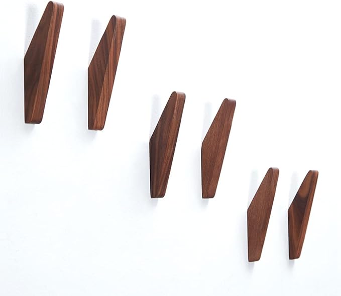 Pack 6 Wood Wall Hooks - Image 4