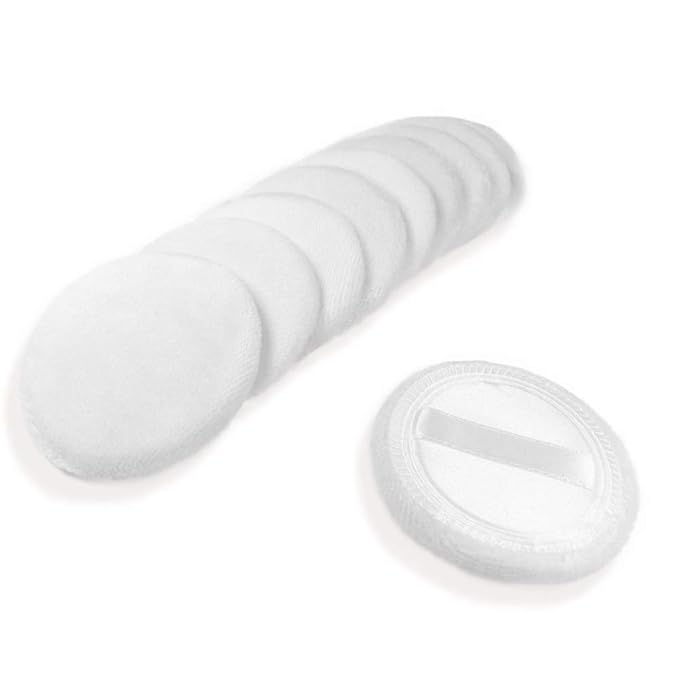 10pcs Powder Puff Cotton Cosmetic Powder Face Makeup Puffs Pads by LOOKSEVEN
