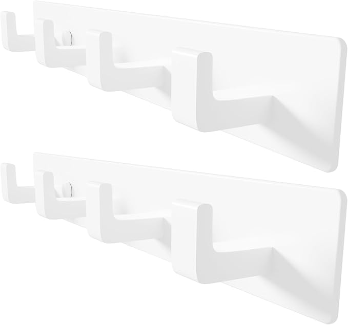 White Coat Rack Wall Mount by GWAAZXGZ