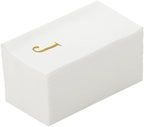 Luxenap 15.8 X 7.9 Inch Linen-Feel Guest Towels, 50 Lettered Hand Towels by Restaurantware