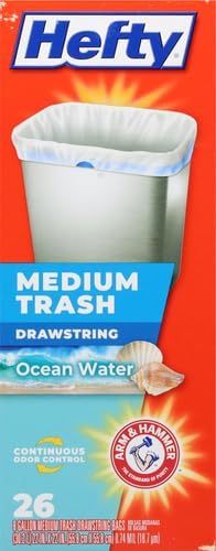 Hefty Medium Trash Bags, Ocean Water Scent, 8 Gallon - Image 12