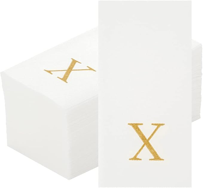 Luxenap 15.8 X 7.9 Inch Linen-Feel Guest Towels, 2000 Lettered Hand Towels - Image 2