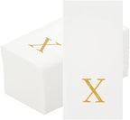 Luxenap 15.8 X 7.9 Inch Linen-Feel Guest Towels, 2000 Lettered Hand Towels - Image 2