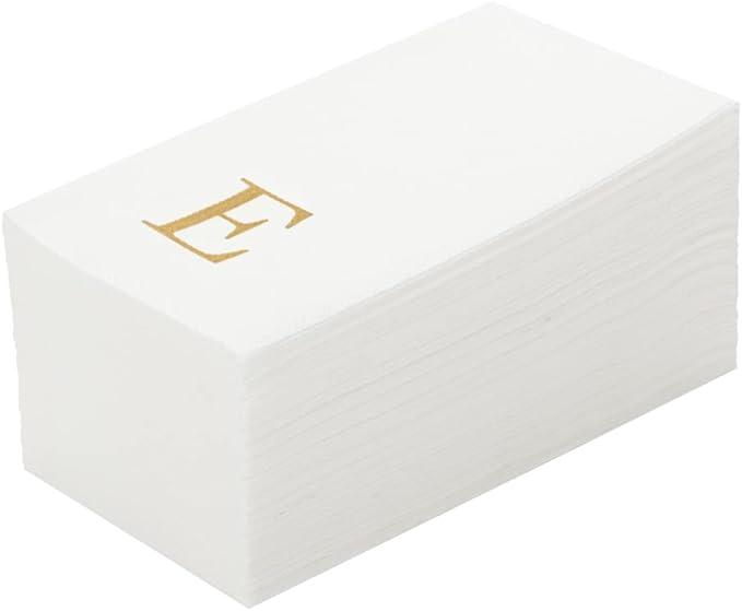 Luxenap 15.8 X 7.9 Inch Linen-Feel Guest Towels, 2000 Lettered Hand Towels by Restaurantware