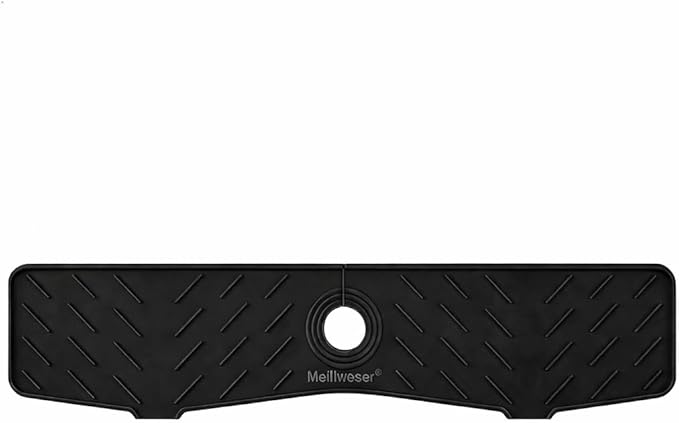 Meiliweser Silicone Faucet Splash Guard Gen 3-10° Large Slope & Adaptable Hole by Meiliweser
