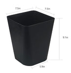 1.6 Gallon Small Trash Can Bathroom Wastebasket Garbage Can - Image 2