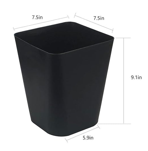 1.6 Gallon Small Trash Can Bathroom Wastebasket Garbage Can - Image 2