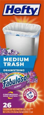 Hefty Medium Trash Bags, Fabuloso Scent, 8 Gallon - Image 12