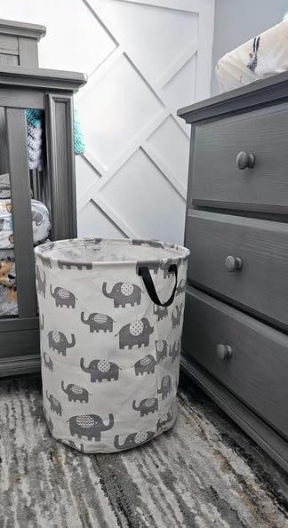 Round waterproof laundry basket gift basket, suitable - Image 8