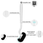 HAMITOR Toilet Bowl Brush Without Holder: Bathroom Deep Cleaning Toilet Cleaner - Image 5