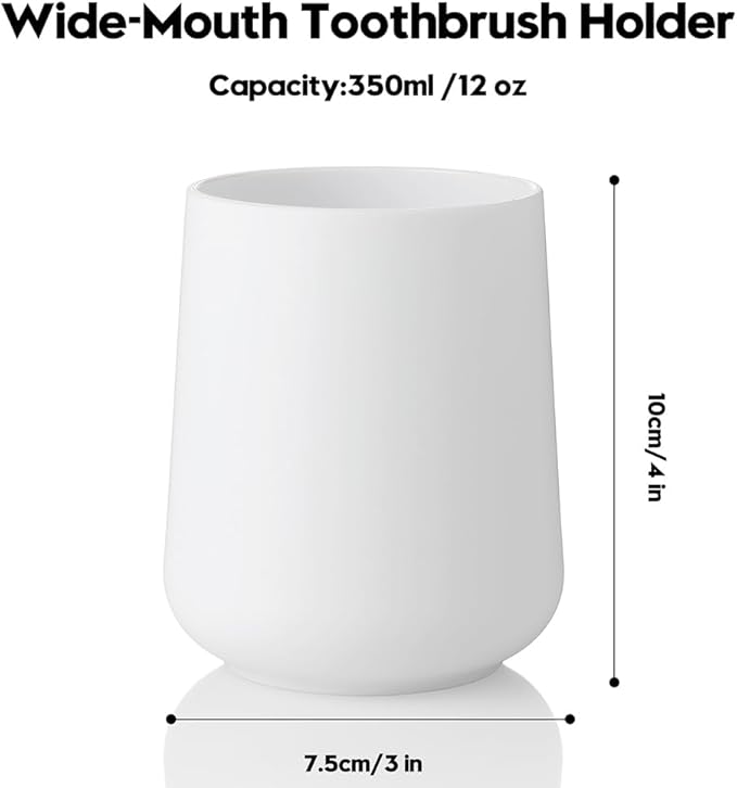 Matte White Toothbrush Holder for Electric Toothbrushes Bathroom Organizer for - Image 6