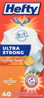 Hefty Ultra Strong Trash Bags 13 Gallon | Tall Kitchen | Drawstring Closure | - Image 2