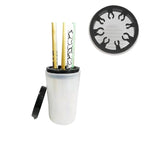 2 Pack Nail Art Brush Cleaner Cup, Acrylic Nail Art Tip Brushes Holder Remover - Image 6