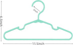 60 pcs Green Baby Nursery Closet Hangers, Non-Slip Laundry Infant Pant Hanger - Image 2