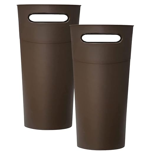Small Trash Can Plastic Bathroom Wastebasket 3.2 Gallon Slim Garbage Container - Image 5
