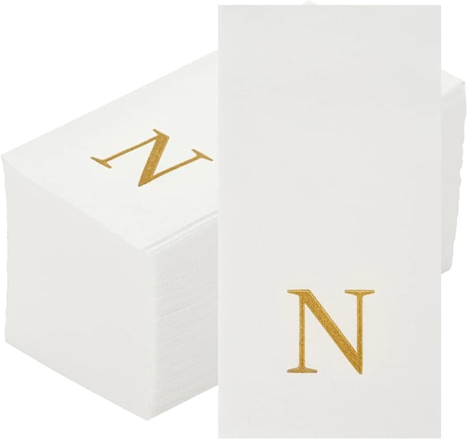 Luxenap 15.8 X 7.9 Inch Linen-Feel Guest Towels, 2000 Lettered Hand Towels - Image 2