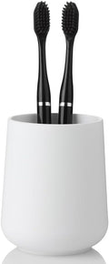 Matte White Toothbrush Holder for Electric Toothbrushes Bathroom Organizer for by KellyHome