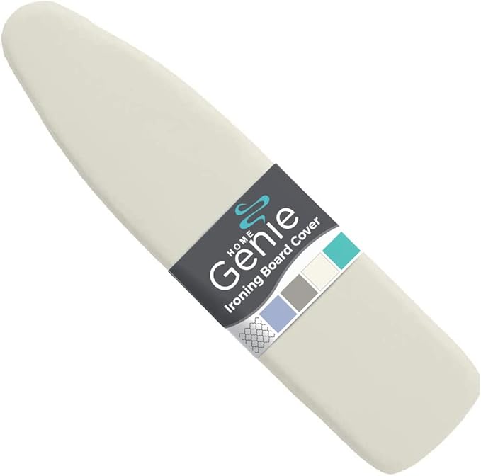 HOME GENIE Ironing Board Cover, Extra Thick Padding, Scorch Resistant Silicone by HomeGenie