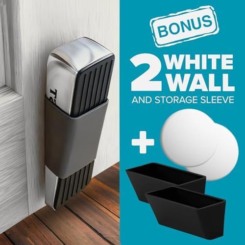 Strongest Home Heavy Duty Door Stopper Wedge | Non-Slip Rubber and Metal Door - Image 4