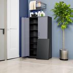 Yizosh Metal Storage Cabinet with Locking Doors and 5 Adjustable Shelves, 72" Garage Storage Cabinet Steel Lockable for Office,Home,Garage - Image 2