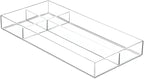 mDesign Plastic Stackable Office Divided Storage Drawer Organizer Tray - Image 9