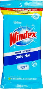 Windex Glass Wipes, Pre-Moistened | Original Scent | 38 Count | Pack of 2 - Image 2