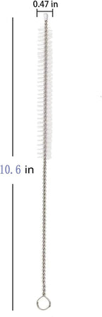 2 Pack Straw Cleaner Brush, Reusable Metal Handles Straw Cleaner Brush Extra - Image 2
