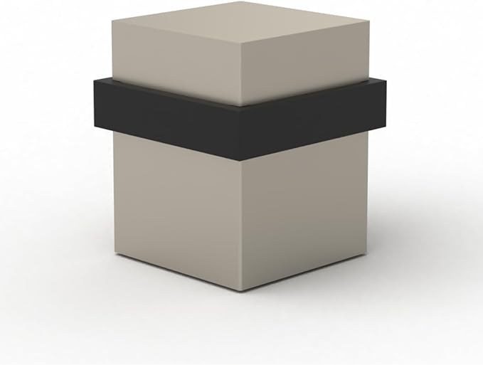 Mega Handles Square Floor Door Stopper, Quickly Installed Wall Protector Stopper by MegaHandles