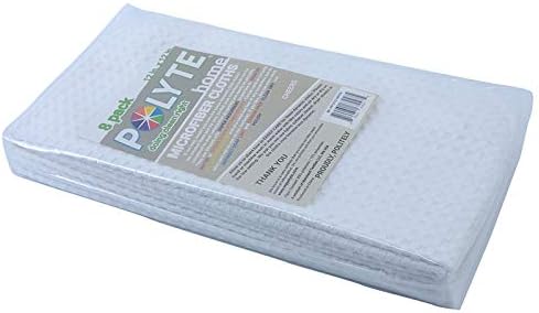 POLYTE Ultra Premium Microfiber Kitchen Dish Cloth Waffle Weave, 8 Pack - Image 6