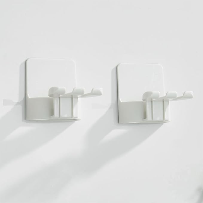 2 PCS Self-Adhesive Toothbrush Holders Wall Mounted, Water Proof Toothbrush Hook - Image 6