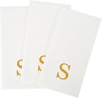 Luxenap 15.8 X 7.9 Inch Linen-Feel Guest Towels, 50 Lettered Hand Towels - Image 11