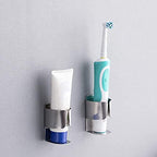 Electric Toothbrush Holder, 304 Stainless Steel Wall Mounted Self Adhesive - Image 6