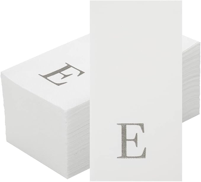 Luxenap 15.8 X 7.9 Inch Linen-Feel Guest Towels, 50 Lettered Hand Towels - Image 2