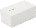 Luxenap 15.8 X 7.9 Inch Linen-Feel Guest Towels, 50 Lettered Hand Towels by Restaurantware