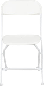 Flash Furniture Hercules Series Plastic Folding Chair - White - 650LB Weight Capacity Comfortable Event Chair - Lightweight Folding Chair - Image 13