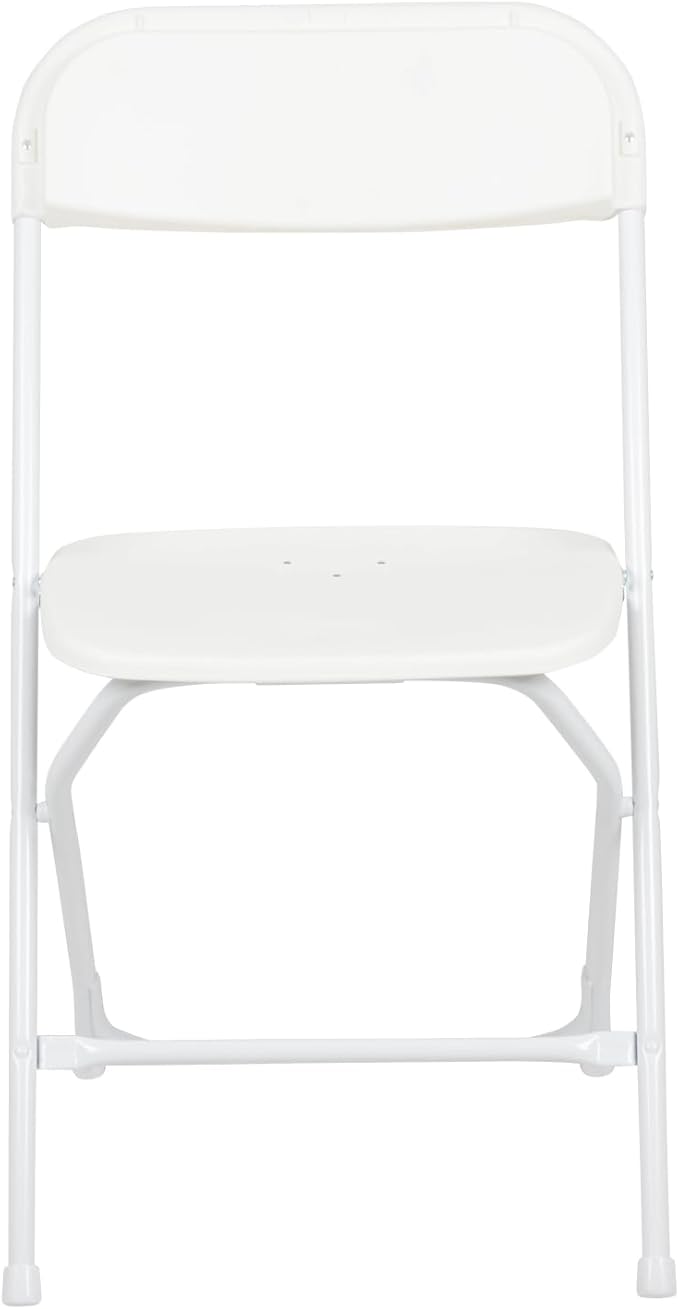 Flash Furniture Hercules Series Plastic Folding Chair - White - 650LB Weight Capacity Comfortable Event Chair - Lightweight Folding Chair - Image 13