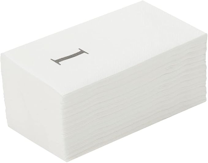 Luxenap 15.8 X 7.9 Inch Linen-Feel Guest Towels, 2000 Lettered Hand Towels by Restaurantware