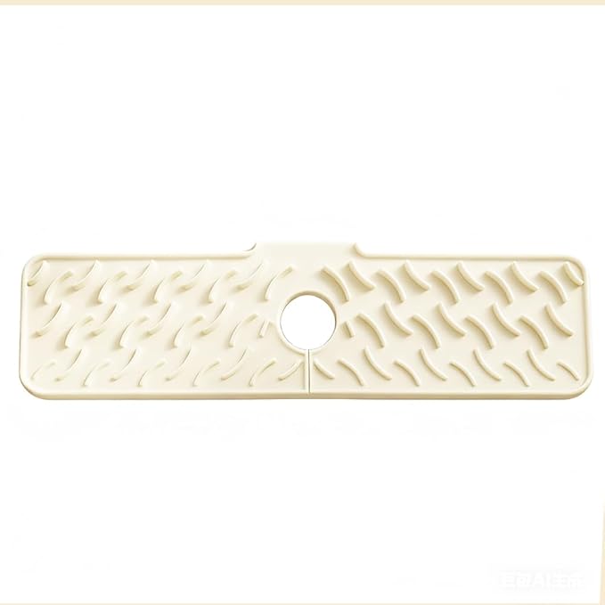 24" x 5.9" Silicone Faucet Mat for Kitchen Sink – Quick‑Drying Stone Splash - Image 3