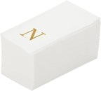 Luxenap 15.8 X 7.9 Inch Linen-Feel Guest Towels, 50 Lettered Hand Towels by Restaurantware