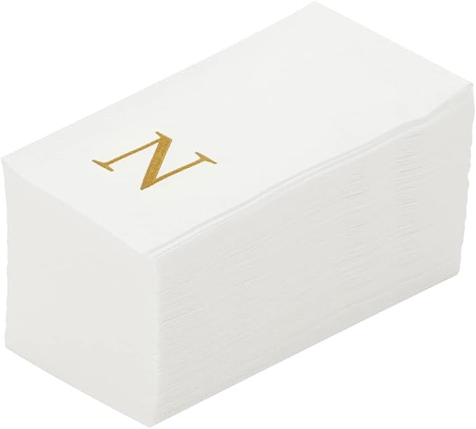 Luxenap 15.8 X 7.9 Inch Linen-Feel Guest Towels, 2000 Lettered Hand Towels by Restaurantware