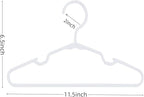 40 pcs White Baby Nursery Closet Hangers, Non-Slip Laundry Infant Pant Hanger - Image 2