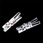 20Pcs Clear 2.5cm Plastic Clothes Pin, Clothes Line String Clips, Mini Clothes - Image 6