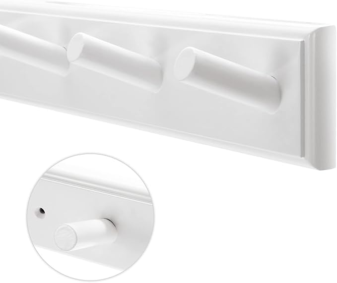 2PCS Coat Rack Wall Mounted, Long 38'' Wooden Wall Coat Hooks - Image 6