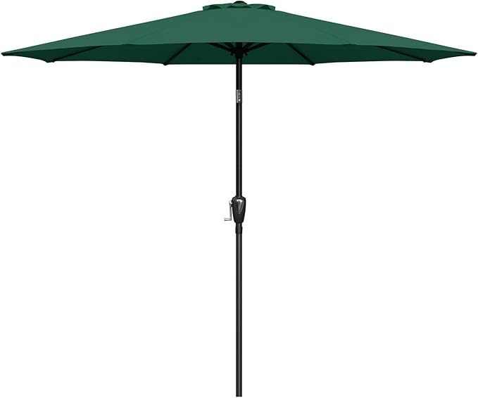 Simple Deluxe 9' Patio Umbrella Outdoor Table Market Yard Umbrella with Push Button Tilt/Crank - Image 7