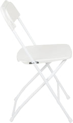 Flash Furniture Hercules Series Plastic Folding Chair - White - 650LB Weight Capacity Comfortable Event Chair - Lightweight Folding Chair - Image 12