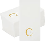 Luxenap 15.8 X 7.9 Inch Linen-Feel Guest Towels, 2000 Lettered Hand Towels - Image 2