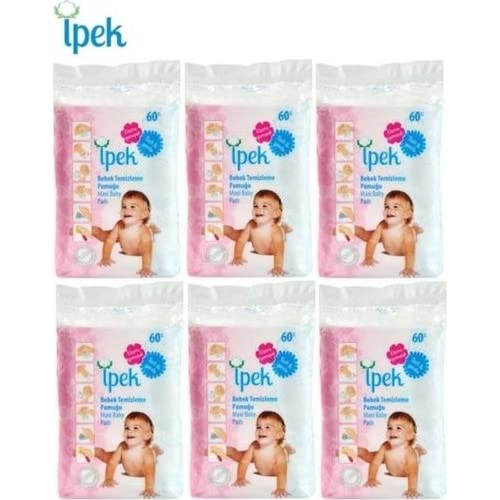 Baby Large Cotton Pads Dry Square White - Image 6